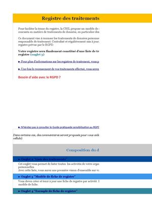 MODMARK 07 Nouveau Registre De Fiches D'activités