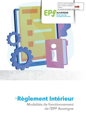 Règlement Intérieur de l'EPF Auvergne