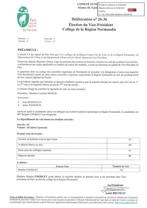26 36 Élection Vice Président Région Normandie