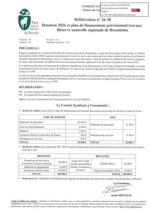 26 38 RNR Bresolettes - Dotation 2026 Et Plan De Financement Prévisionnel Travaux