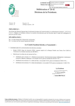 26 42 Décisions De La Présidente