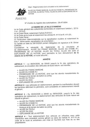 Réderie De La Hotoie Du Lundi 06 Avril 2026 Reg Circu Et Statio Le 06 04 26 Allee Du Franc Marche Et Autres