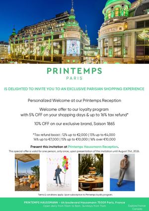 Canada - Le Printemps - Summer tax refund offer - ENG