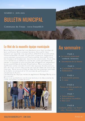 FOSSE- Bulletin Municipal N°1 - 06 26