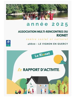 Rionet 2025 Rapport D'activité