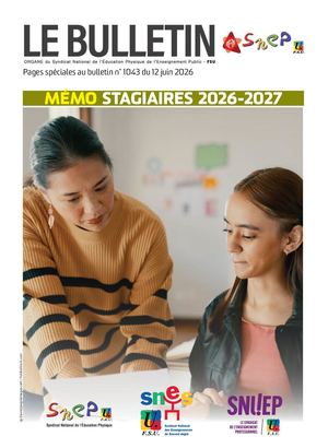 Bulletin SNEP - Spécial Stagiaires - Août 2026
