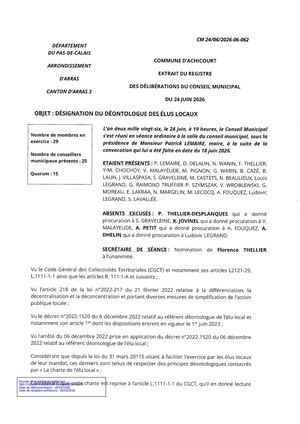 CM 24062026 06 062 - DESIGNATION DU DEONTOLOGUE