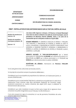 CM 24062026 06 066 - INSTALLATION D'UNE ANTENNE RADIO