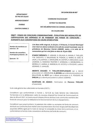 CM 24062026 06 067 - AVENANT FONDS DE CONCOURS COMMUNAUTAIRE