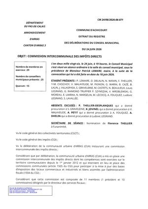 CM 24062026 06 071 - COMMISSION INTERCOMMUNALE IMPOTS DIRECTS