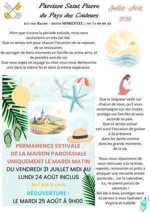 Feuille Mensuelle été 2026