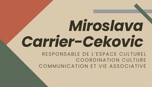 Carte De Visite De Miroslava Carrier Cekovic