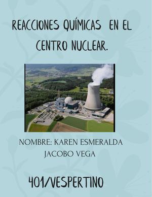 Reacciones químicas en las centrales nucleares