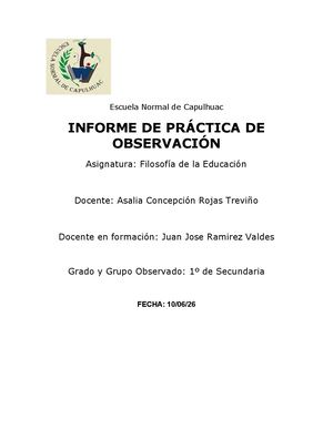 Informe De Practica Filosofia