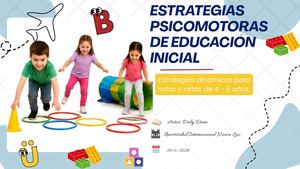 Revista Digital Estrategias Psicomotoras En Educacion Inicial