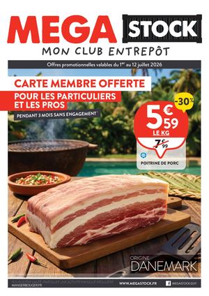 MEGA STOCK Guyane - "MEGA Vacances O Péi" - Nos Promotions du 1er au 12 juillet 2026 - S27 S28