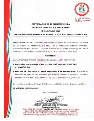 Funsace Certifiicacion De Remuneracion 2025
