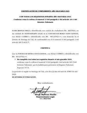 Cormes Certificacion De Cumplimiento 2025 (1)