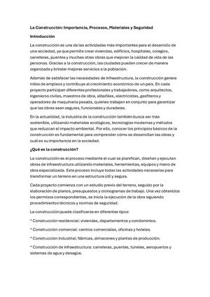 La Construcción