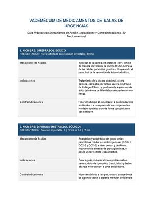 Medicamentos Salas De Urgencias
