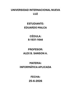 Actividad Sumativa 1(eduardo Malca) Informática