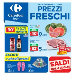 Volantino Carrefour Iper Dal 30 Giugno Al 12 Luglio 2026
