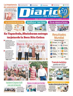 Portada, Sábado 27 De Junio De 2026