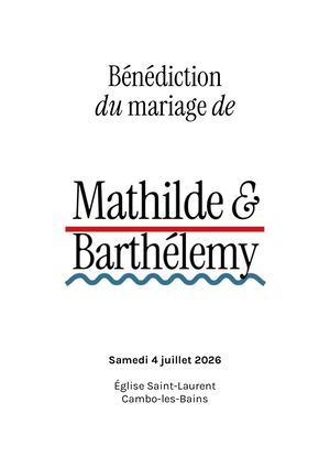 Mathilde & Barthélemy 2026