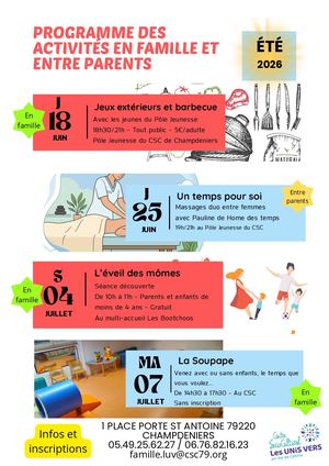 Programme Familles éTé 2026