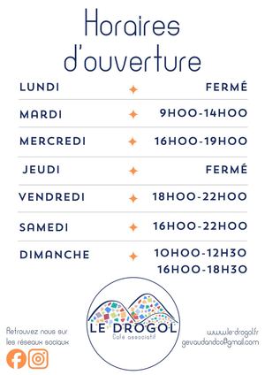 Horaires Drogol