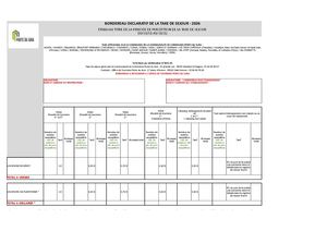Bordereau Déclaratif Annuel 2026