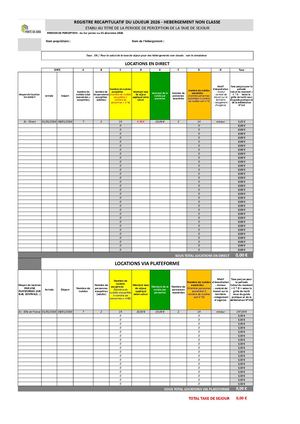 Registre Du Loueur Hébergements Non Classés 2026