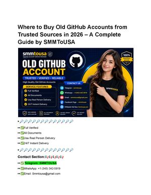 How To Buy Verified Git Hub Aged Accounts In The Usa Full Verified
