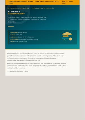 Revista Docente Transformador