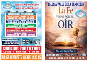 Devocional Julio 2026 Valle De La Bendicion