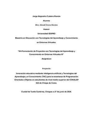 Proyecto Innovación Educativa