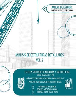 Manual De Estudio Análisis De Estructuras Reticulares