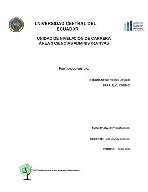 Portafolio Virtual Administracion