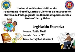 Tutillo David Portafolio Estudiantil
