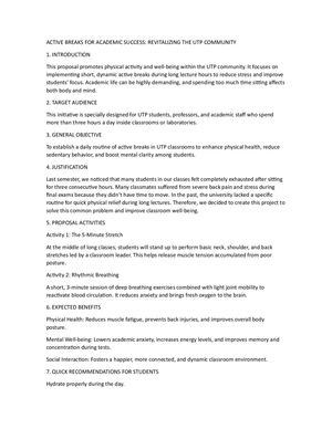 Active Breaks For Academic Success