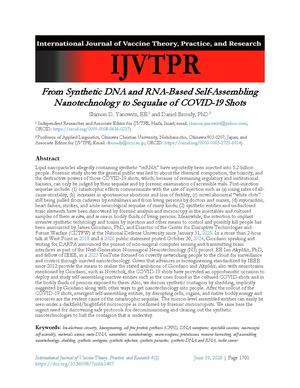 From Synthetic DNA and RNA-Based Self-Assembling Nanotechnology to Sequalae of COVID-19 Shots
