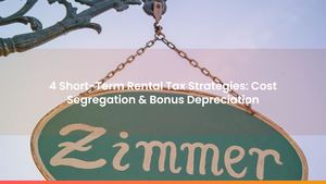 4 Short-Term Rental Tax Strategies: Cost Segregation & Bonus Depreciation