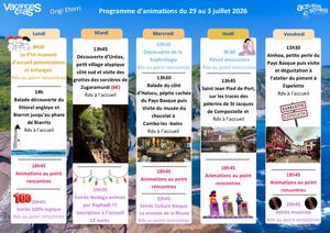 Prog 29 Juin 3juillet