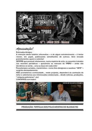 1. Boletim Informativo TPBRO