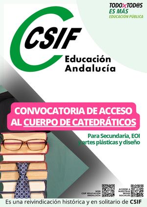 Boletín CSIF Convocatoria "Acceso a Cátedra" 2026