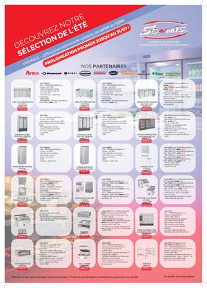 Promotions Été SODIMATS – Matériel CHR & Cuisine Professionnelle