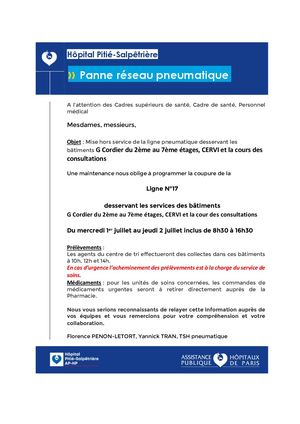 Maintenance L17 1 2 Juillet 2026