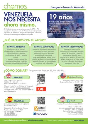 Chamos Emergencia Venezuela Donaciones
