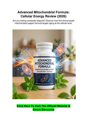 Advanced Mitochondrial Formula Review 2026
