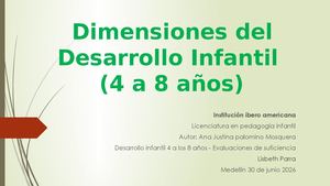 Desarrollo De Lo 4 8 Años